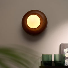 Plank Hardware novi donut wall light walnut 45678493368599