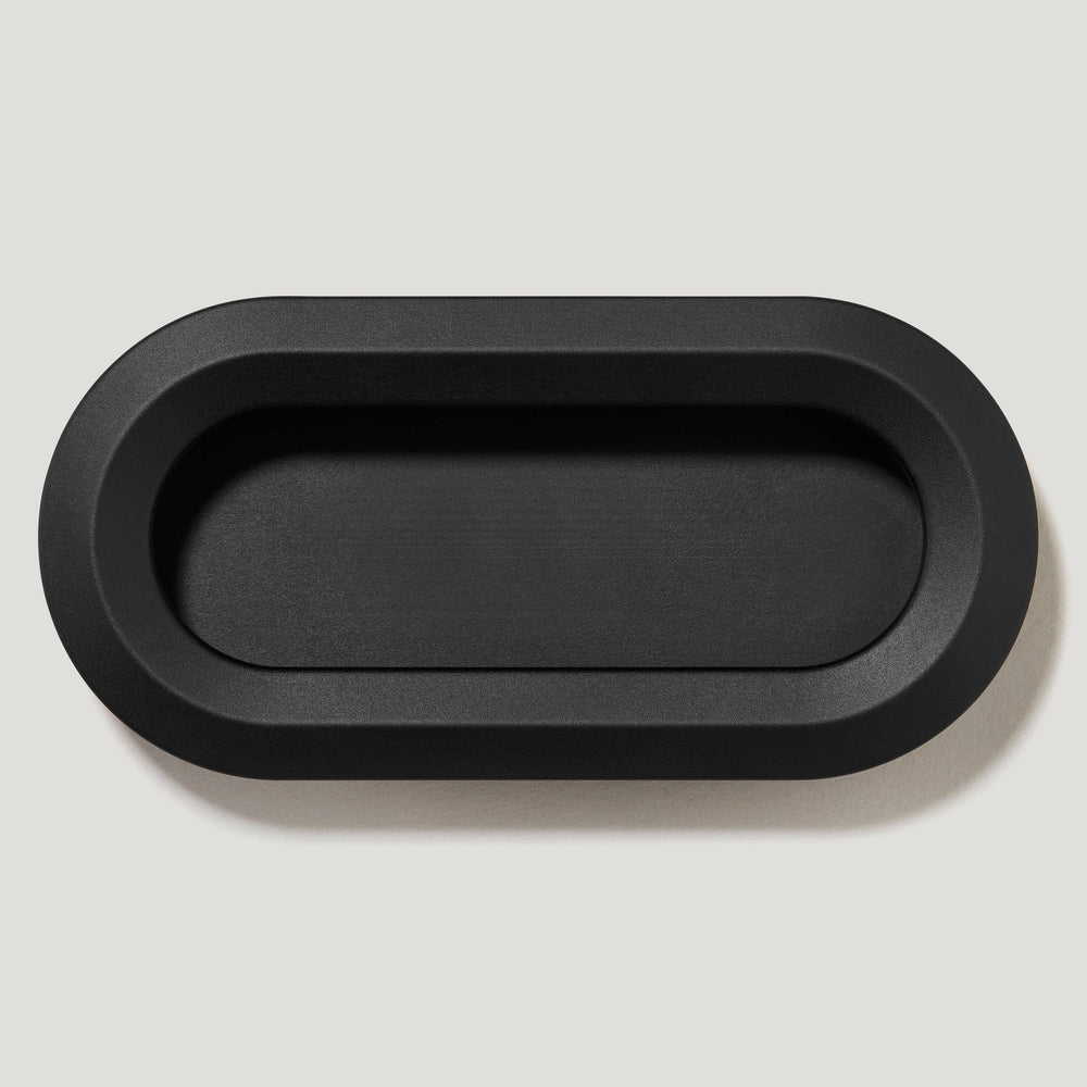 OLMO Oval Recessed Pull - Black