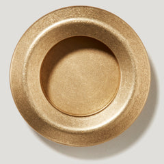 Plank Hardware olmo round recessed pull handle aged brass 43406699954455