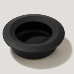 Plank Hardware olmo round recessed pull handle black 43406700675351