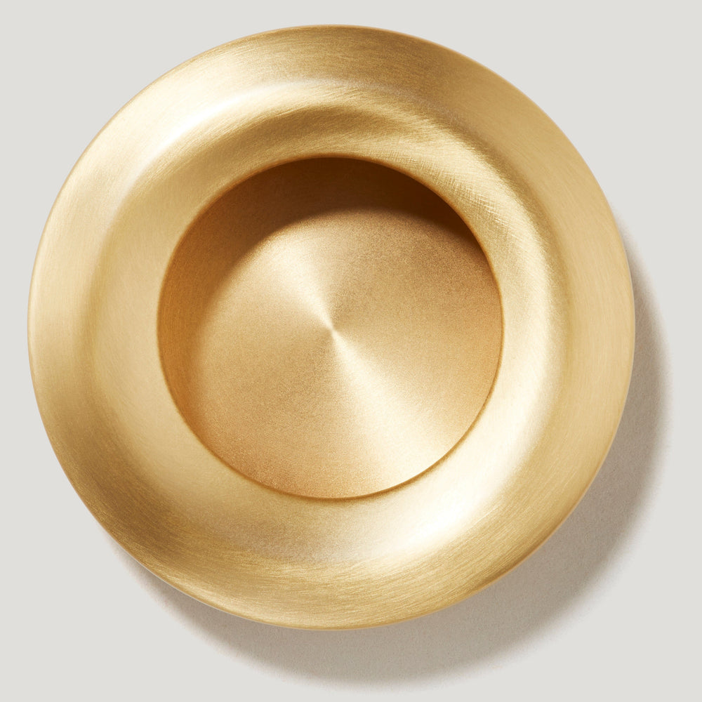 OLMO Round Recessed Pull - Brass