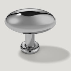 PEYTON Oval Cabinet Knob - Polished Nickel