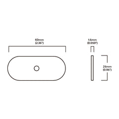 Plank Hardware PEYTON Shaker Knob - Unlacquered Brass