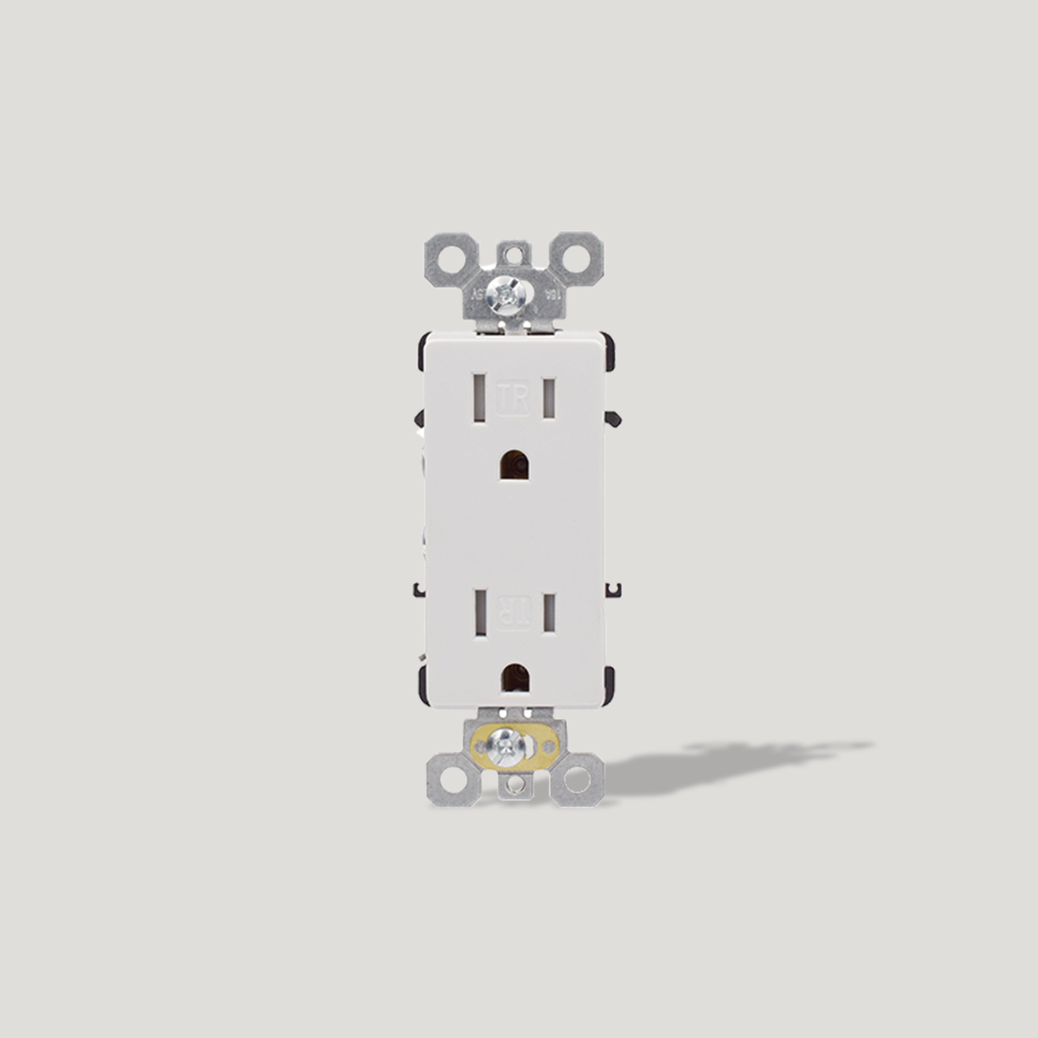 Plank Hardware Power Outlet Module 15A - White