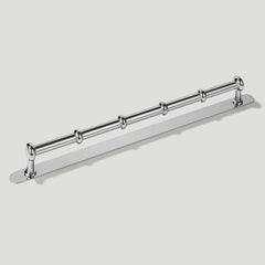 Plank Hardware Pull with Backplate PEYTON Heavyweight Pull - Polished Nickel