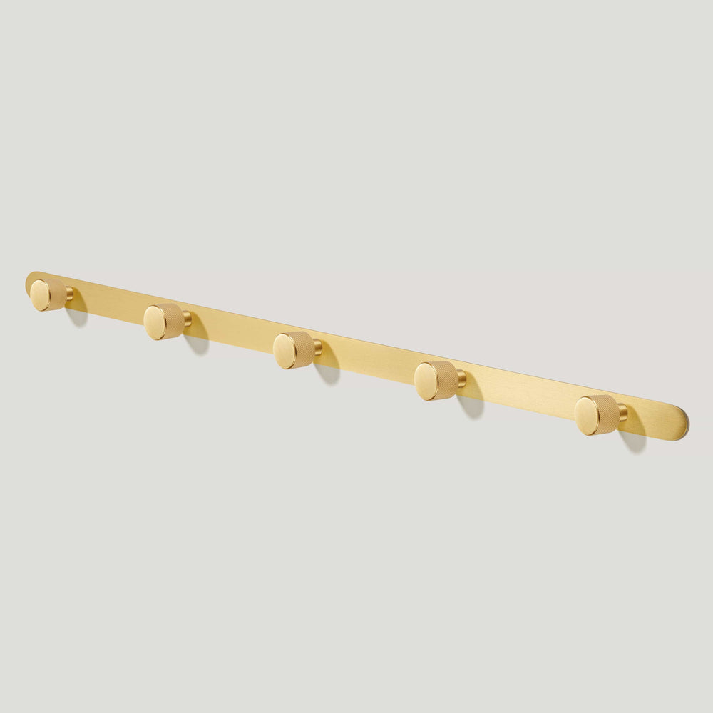 REVILL Metal Wall Mounted Coat Rack - Brass