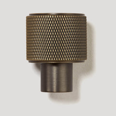 Plank Hardware revill knurled button cabinet knob antique brass 41744757621015