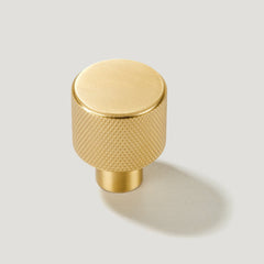 Plank Hardware revill knurled button cabinet knob brass 40203648991511