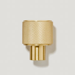 Plank Hardware revill knurled button cabinet knob brass 40203649024279