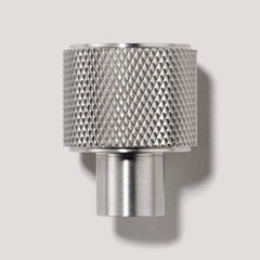 Plank Hardware revill knurled button cabinet knob stainless steel 42300540911895