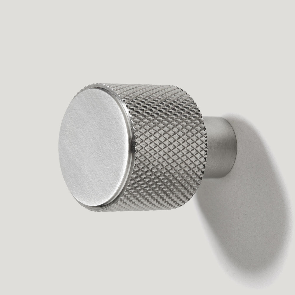 REVILL Knurled Button Wall Hook - Stainless Steel