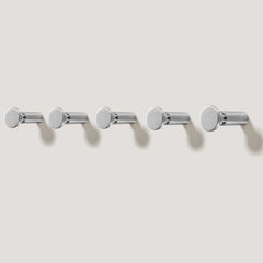 Plank Hardware set of 5 hooks pullman circular wall hook stainless steel 41666007793943