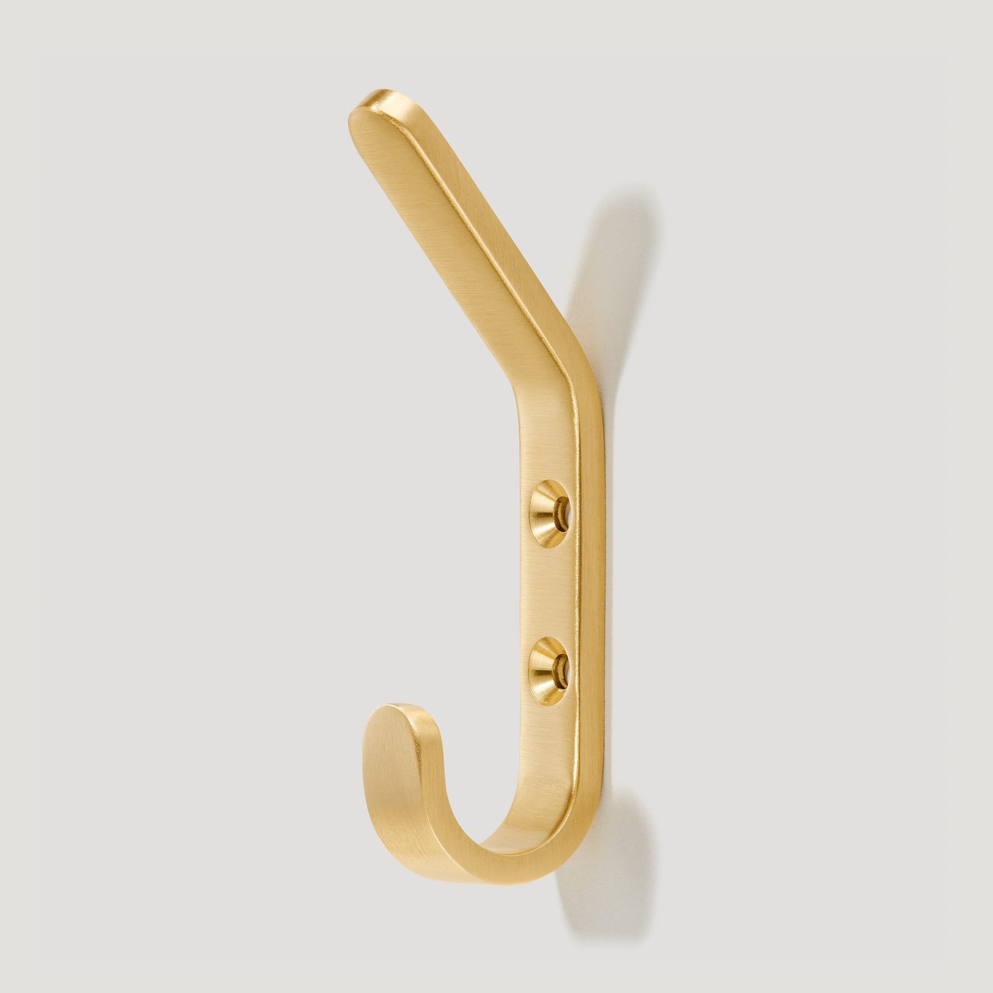 Plank Hardware Single Hook HOFFMAN 3.5" Hook - Brass