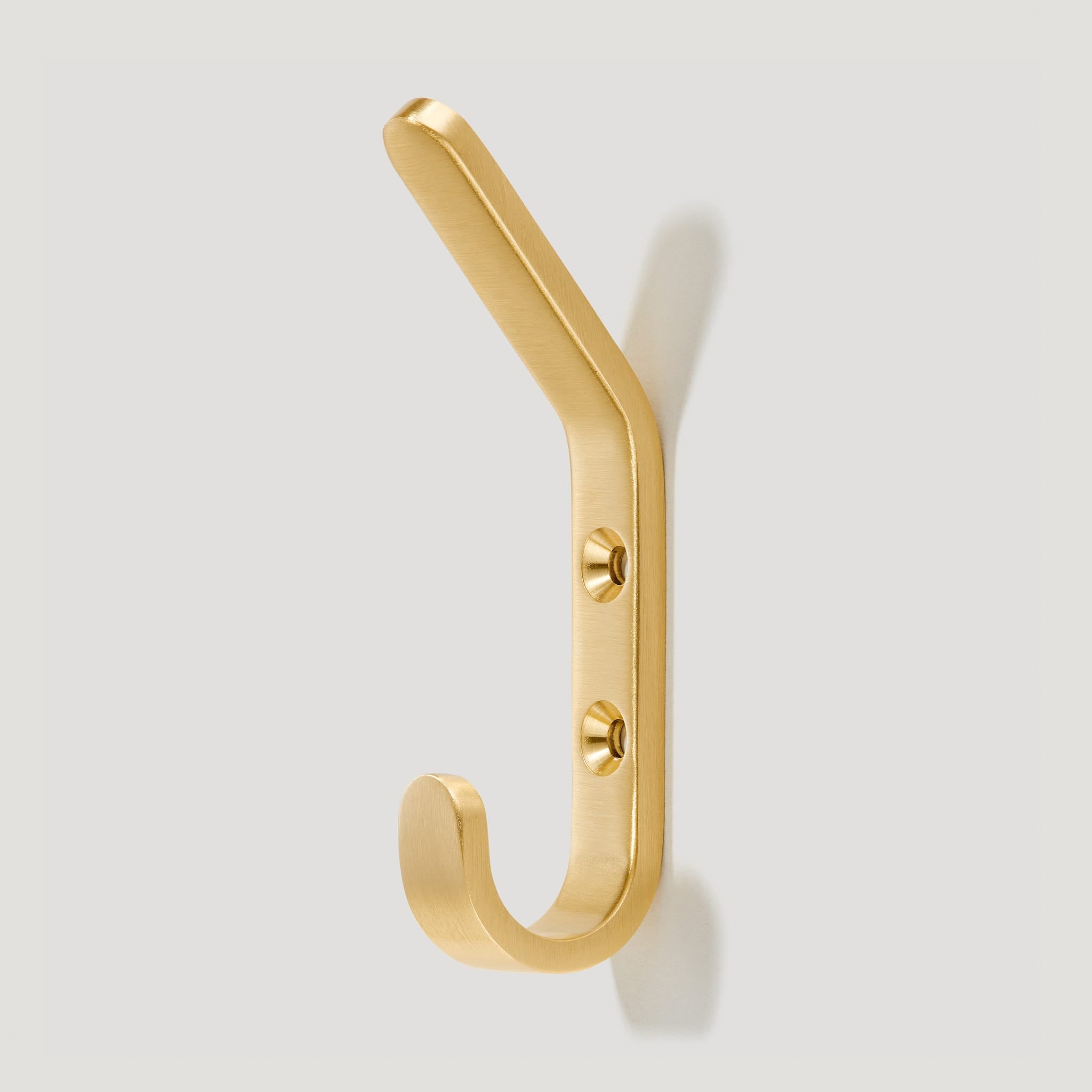 Plank Hardware Single Hook HOFFMAN 3.5" Hook - Brass