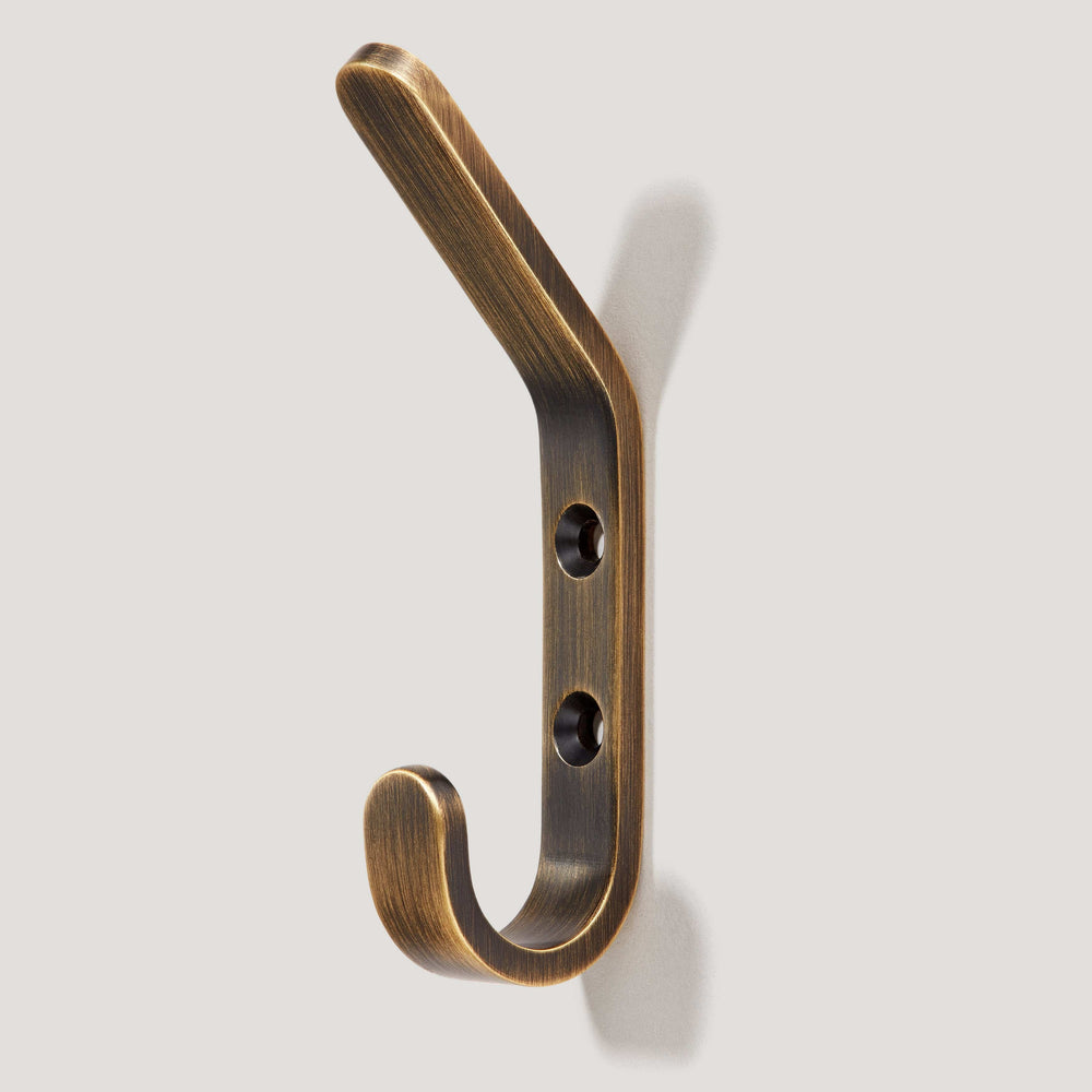 HOFFMAN Tapered Top Hook - Antique Brass