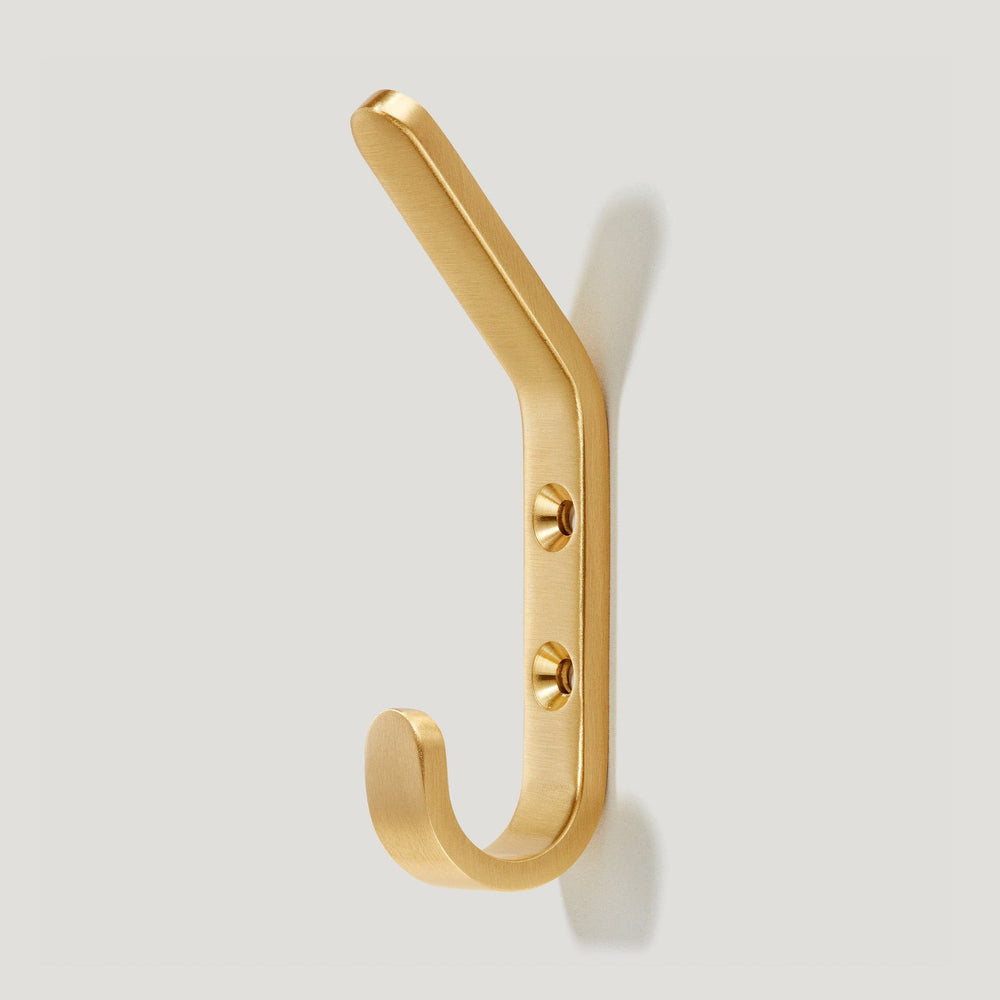 HOFFMAN Tapered Top Wall Hook - Brass