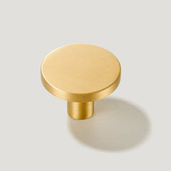 Plank Hardware small 1 10 lovell circular cabinet knob brass 40203637129495