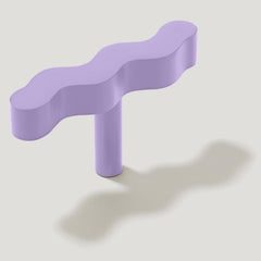 Plank Hardware squiggle single t pull soft lilac 42671933686039