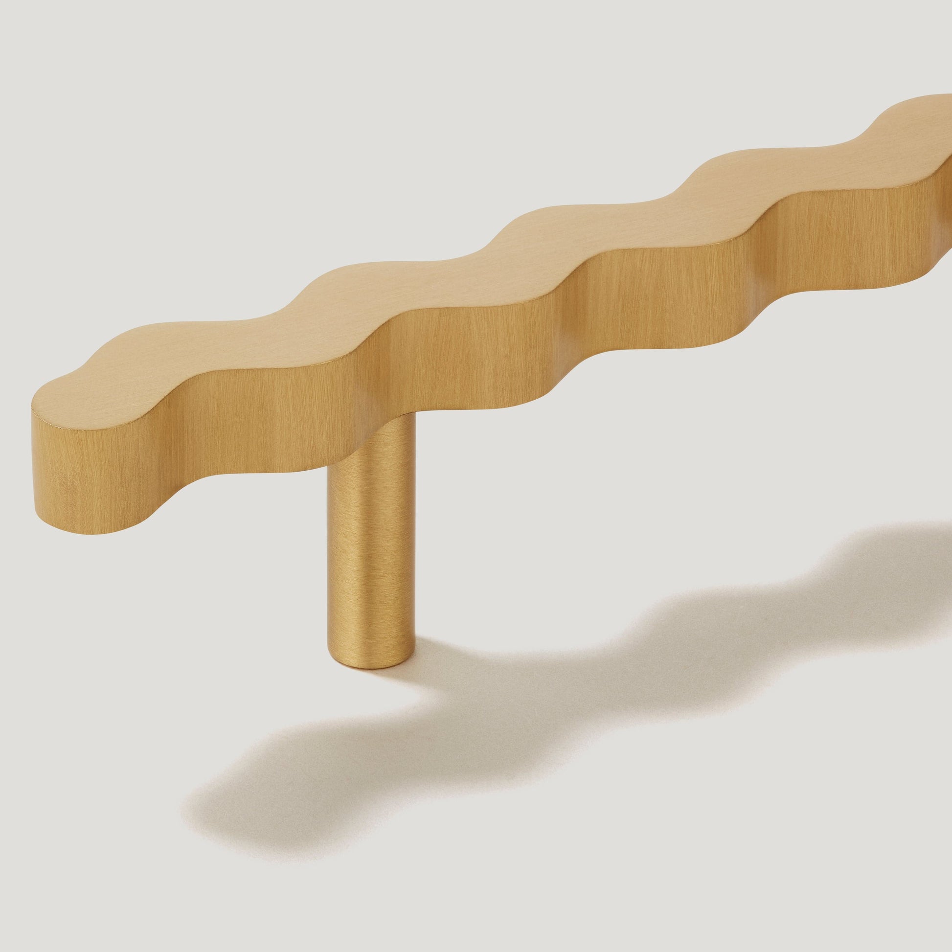 Plank Hardware squiggle t bar pull brass 42671936340247