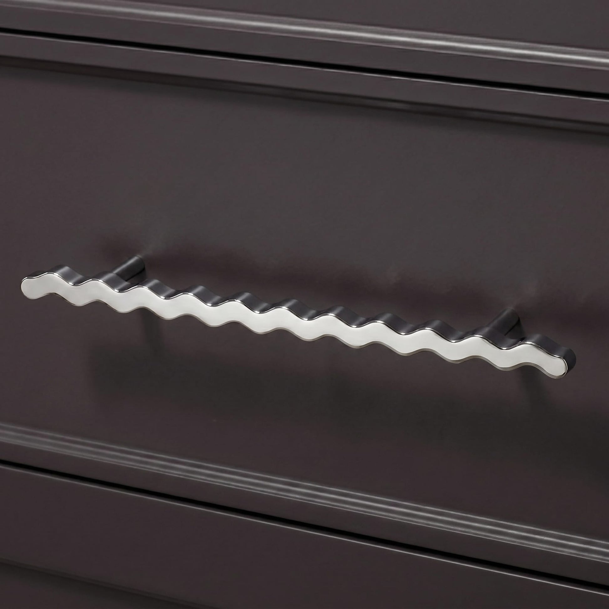 Plank Hardware SQUIGGLE T Bar Pull - Polished Nickel