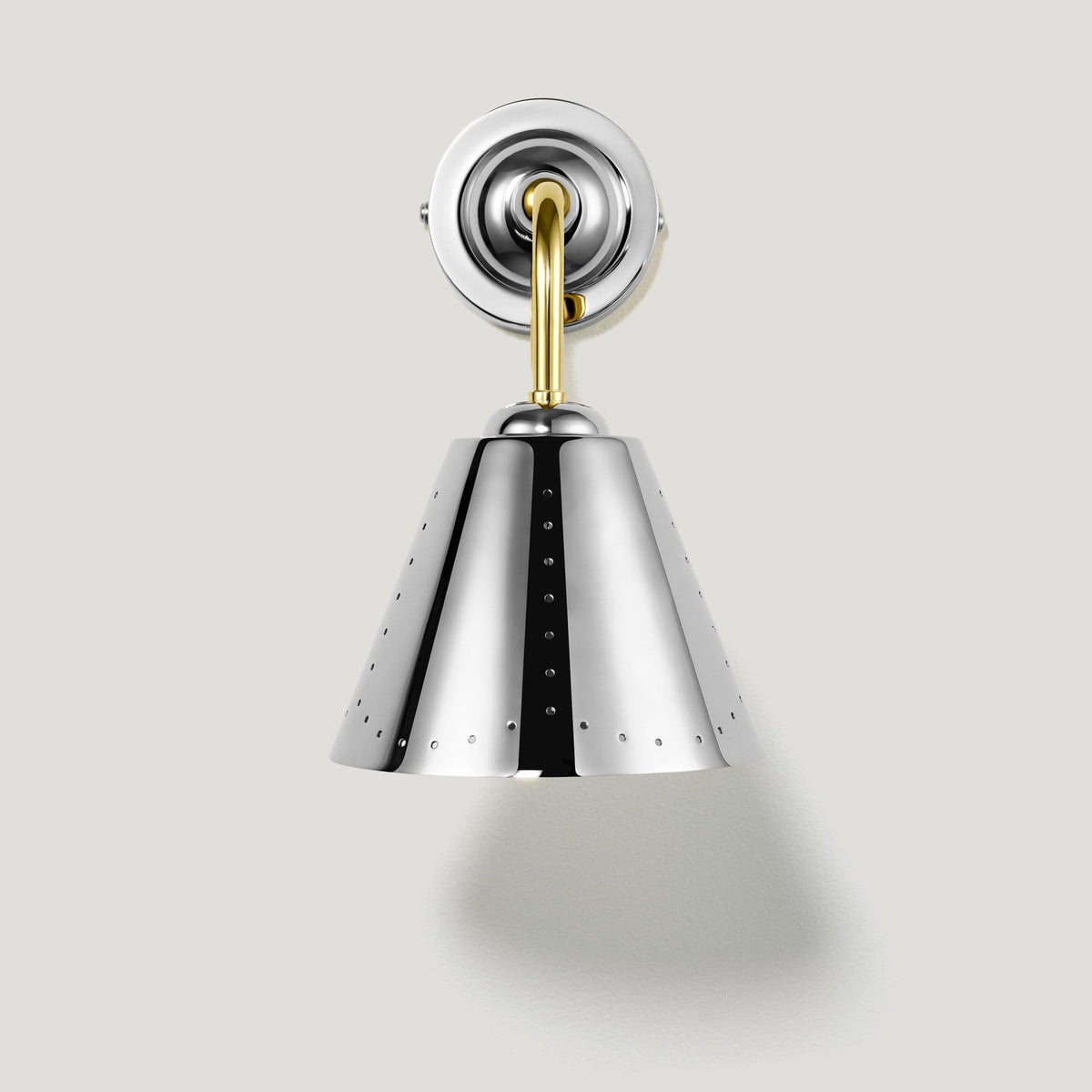 Plank Hardware STELLA Swivel Wall Light - Polished Chrome & Brass