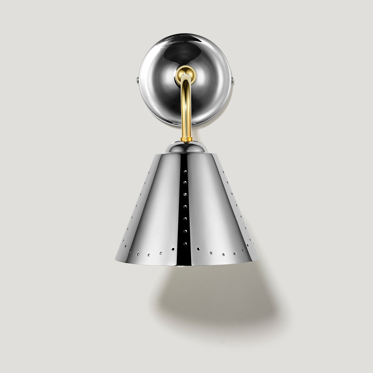Plank Hardware STELLA Swivel Wall Light - Polished Chrome & Brass