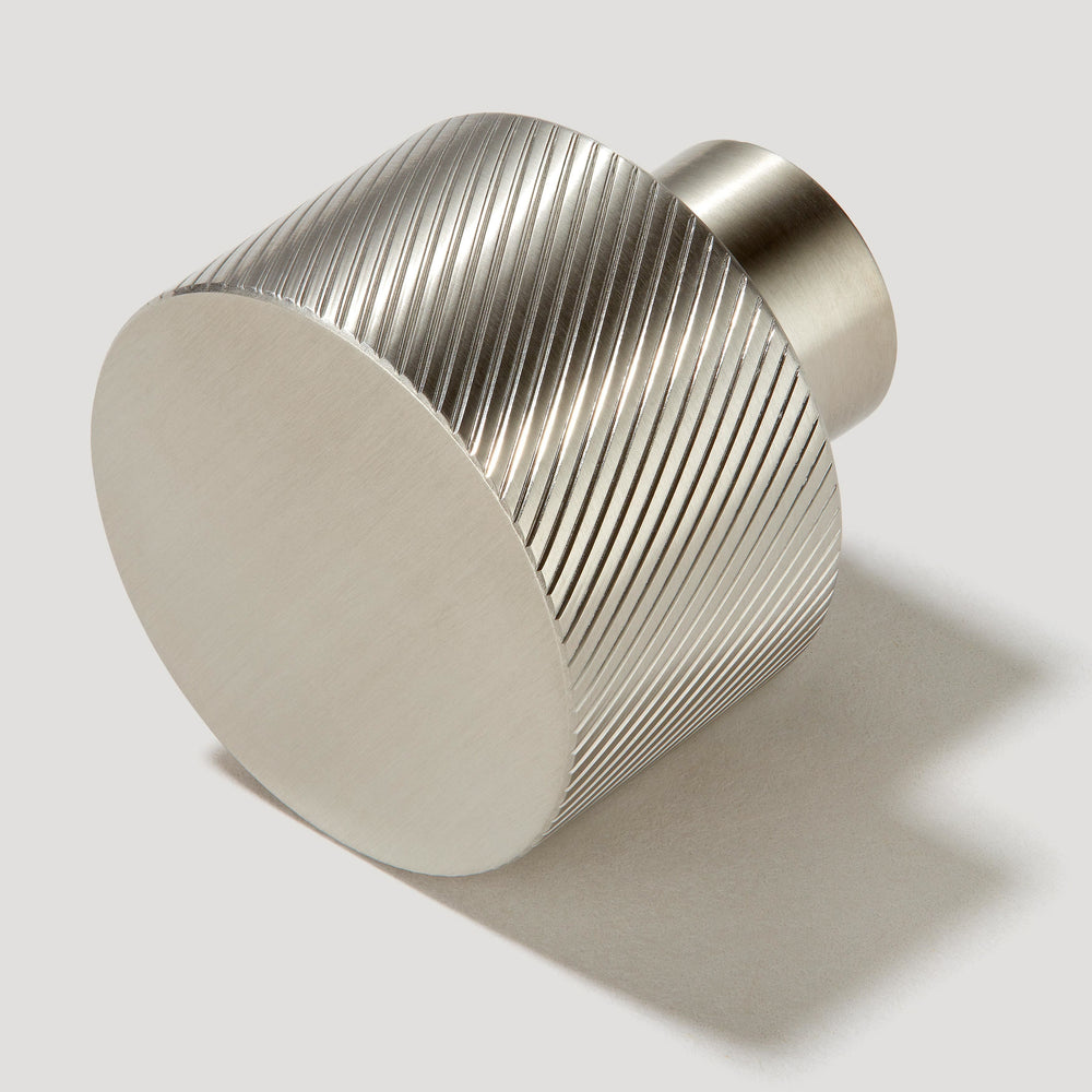 SWIFT Swirled Cabinet Knob - Stainless Steel