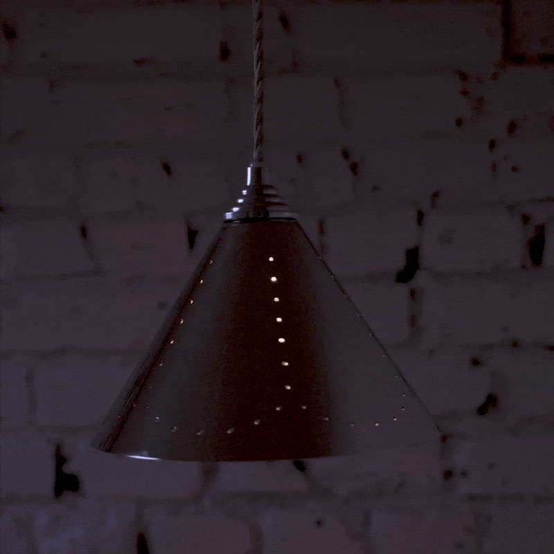 Plank Hardware VESPER Conical Pendant Light - Polished Chrome