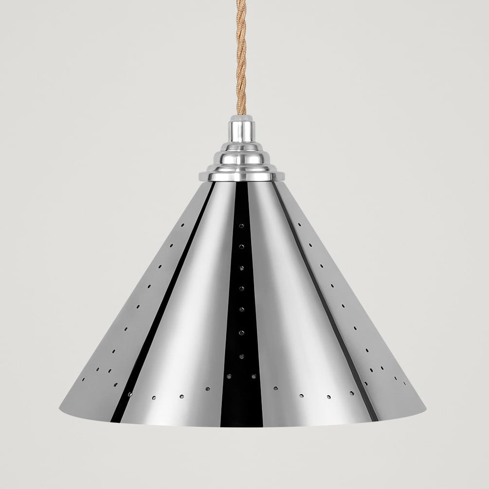 Plank Hardware VESPER Conical Pendant Light - Polished Chrome