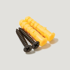 Plank Hardware wall mounting screw black self tapping screw component for wall mounting black with wallplug 40214102114583