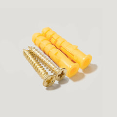 Plank Hardware wall mounting screw brass self tapping screw component for wall mounting brass with wallplug 40214164242711