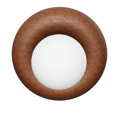 Plank Hardware NOVI Doughnut Wall Light   Walnut