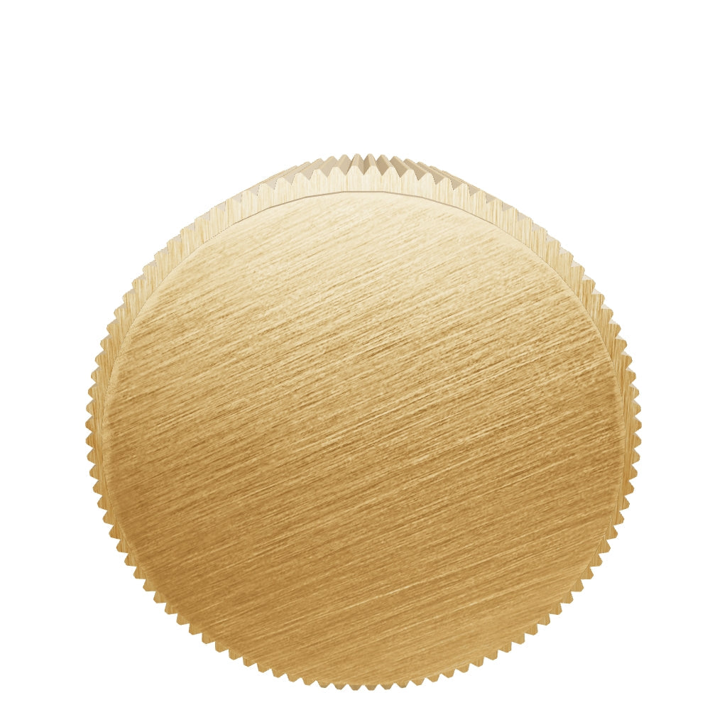 BECKER Grooved Button Wall Hook - Brass