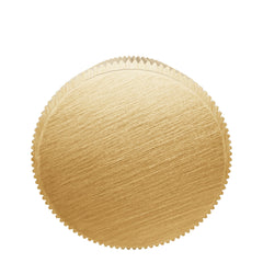 LENNON Grooved Button Wall Hook - Brass