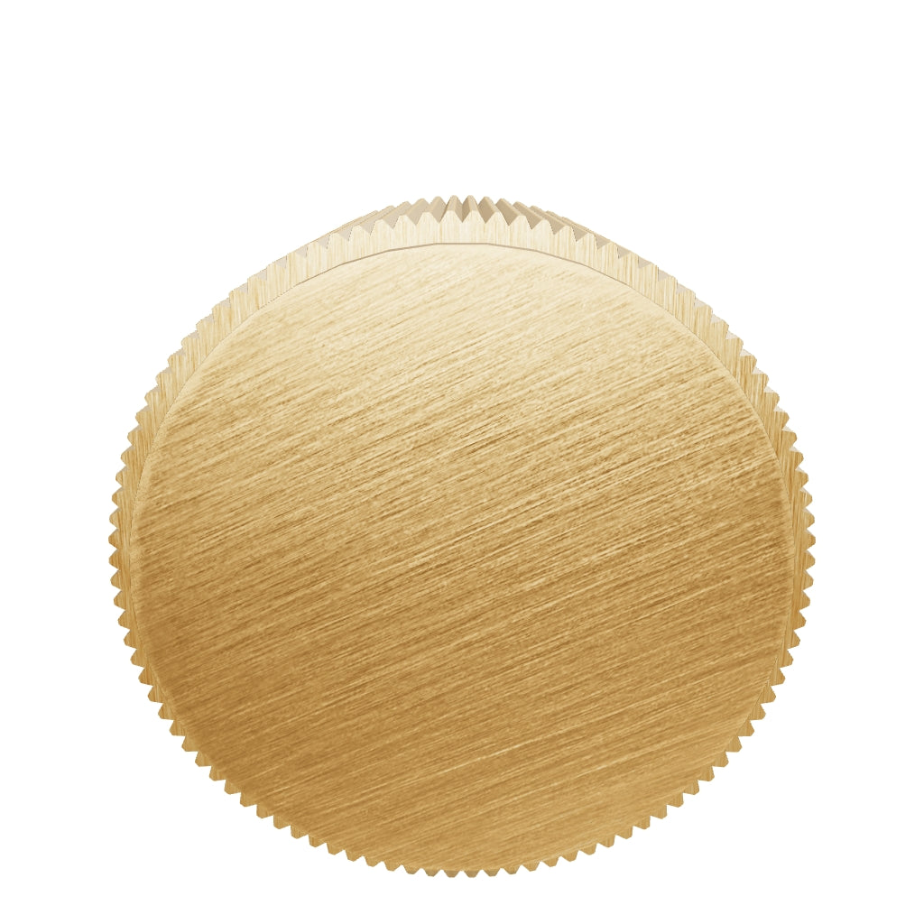 Plank Hardware PlankHardware LennonGroovedGroovedButtonKnob Brass